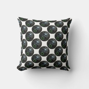 Black And Grey Lawn Bowl, Cushion