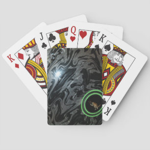 Black And Grey Lawn Bowl, Playing Cards