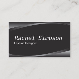 Black and Grey Modern Designer Business Card