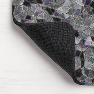 Black and grey mosaic with partially removed colou mouse pad