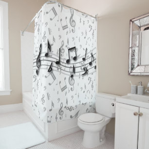 black and grey musical notes