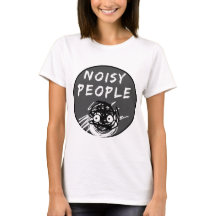 Black and Grey Noisy People Statement