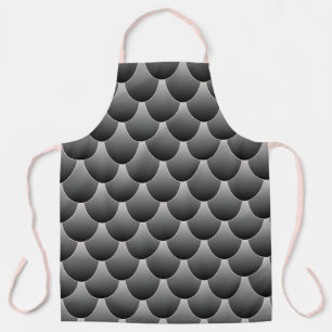 Black and Grey Scales Apron