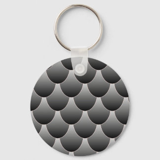 Black and Grey Scales Keychain