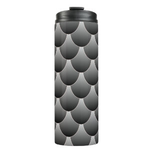 Black and Grey Scales Thermal Tumbler