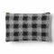 Black And Grey Shades Plaid Artisan Crochet Print 