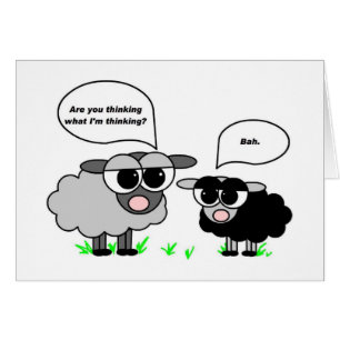 Black and Grey Sheep. Are you thinking what I'm...