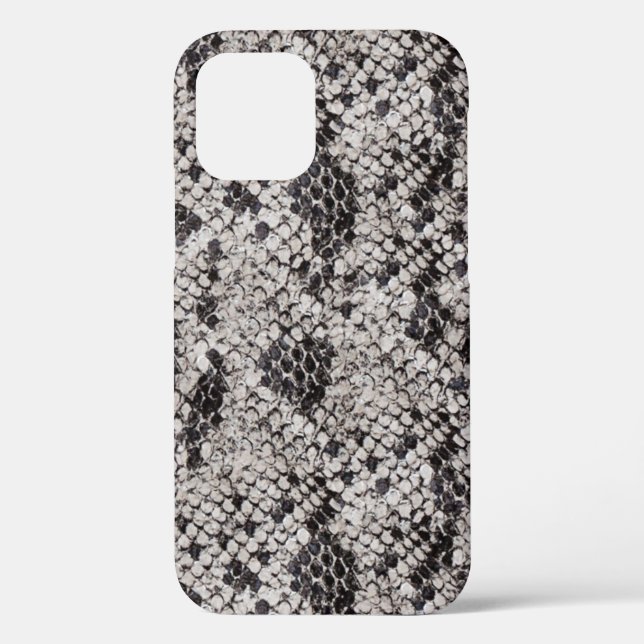 Black and Grey Snake Skin Case-Mate iPhone Case (Back)