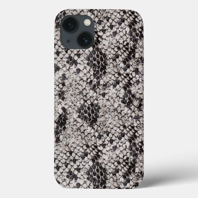 Black and Grey Snake Skin Design Case-Mate iPhone Case (Back)