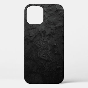 Black and grey stone fragment iPhone 12 case