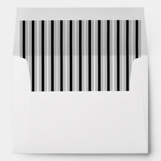 Black and Grey strip envelopes, masculine  Envelope