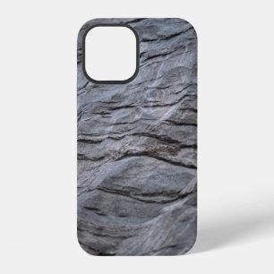 Black and grey striped textile iPhone 12 case