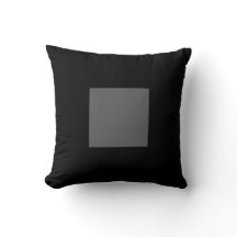 Black and Grey Thick Border Pillow