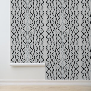 Black and grey waves wallpaper