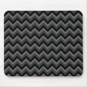 Black and Grey Zig Zag Pattern. Mouse Pad