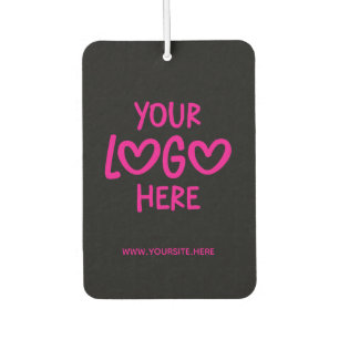 Black and Hot Pink Business Logo Site Photo Air Freshener