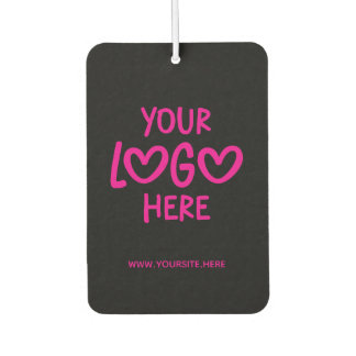Black and Hot Pink Business Logo Site Photo Air Freshener