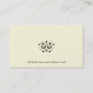 Black and Ivory Pearl Business Card