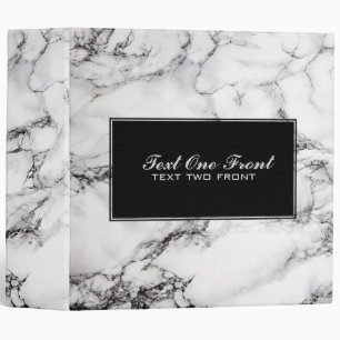 Black And Light Grey Marble Stone Binder