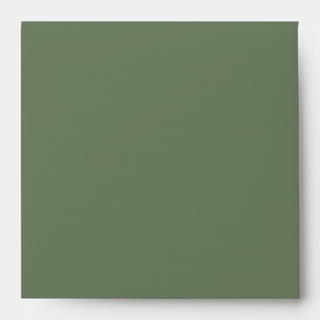 Black and Olive Green Linen Envelopes (Front)
