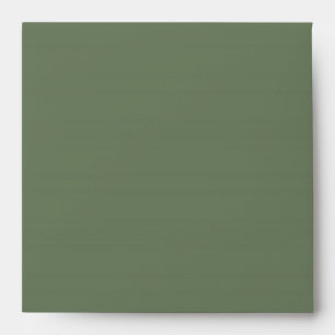 Black and Olive Green Linen Envelopes