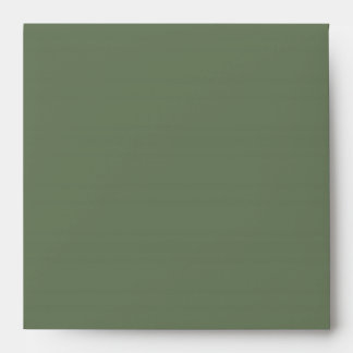 Black and Olive Green Linen Envelopes