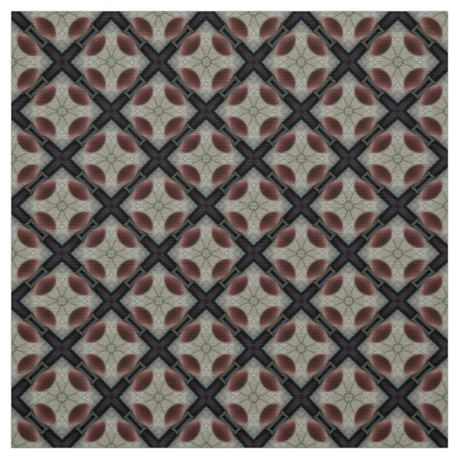 Black and Olive Upholstery Fabric (Swatch)