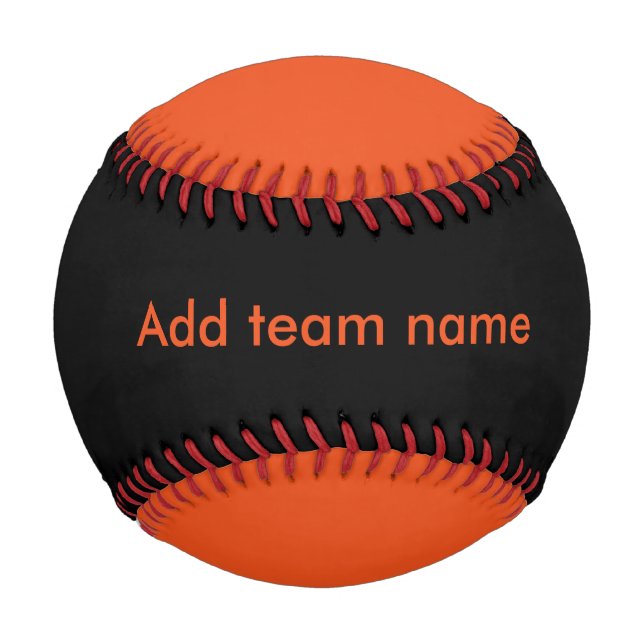 Black and Orange Baseball (Front)