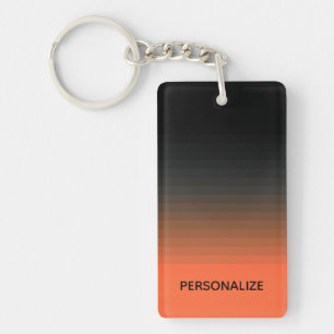 Black and Orange Keychain