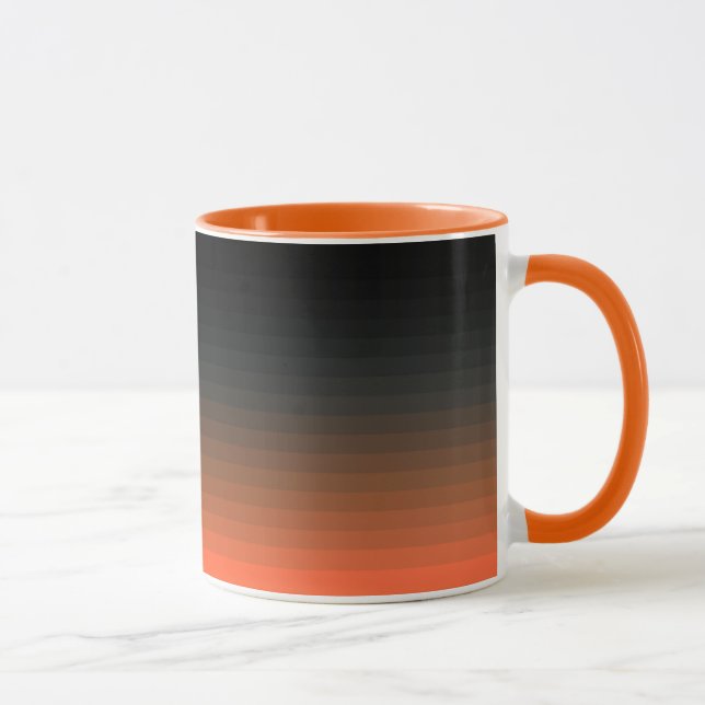 Black and Orange  Mug (Right)