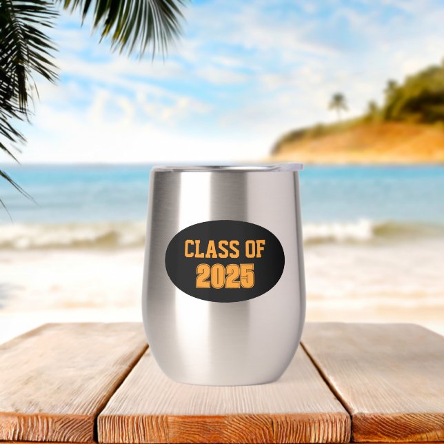 Black and Orange School Colours Class Year (Beach)