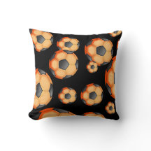 Black and orange Soccer Design