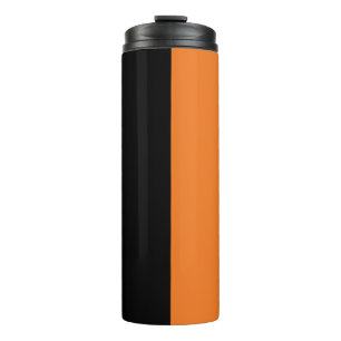 Black and Orange Thermal Tumbler