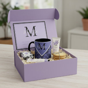 Black and peri paisley    mug