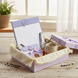 Black and Periwinkle Musical personalized  Notepad