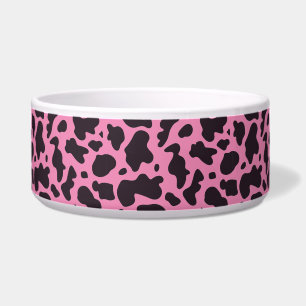 Black and pink Cow Pattern Print