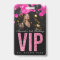 Black and Pink Customizable VIP All Access Badge