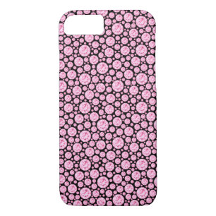 Black and Pink Diamond Bling Pattern Case-Mate iPhone Case