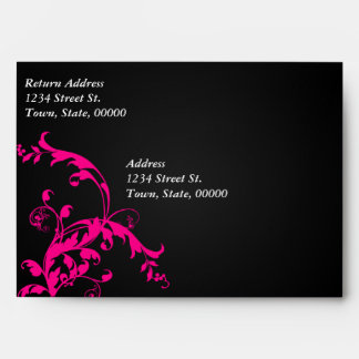 Black and Pink Envelope