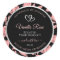 Black and Pink Floral Product Packaging Labels