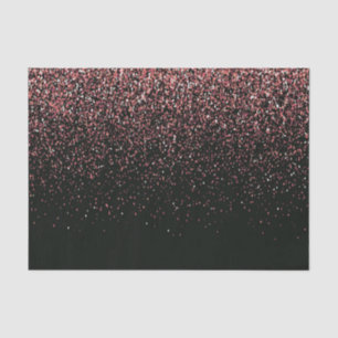 Black and Pink Glitter Tissue Paper