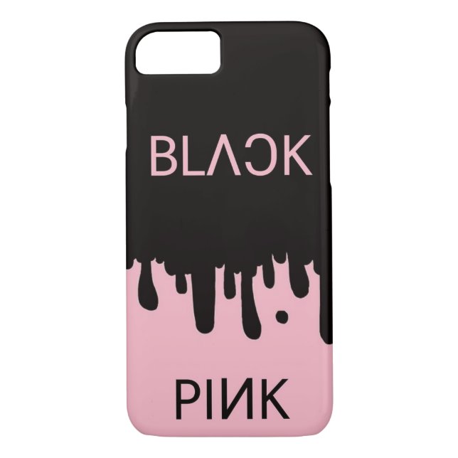 Black and pink iPhone case  (Back)