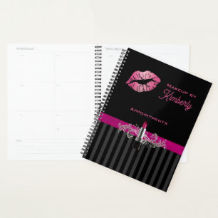 Black and Pink Makeup Business Planner