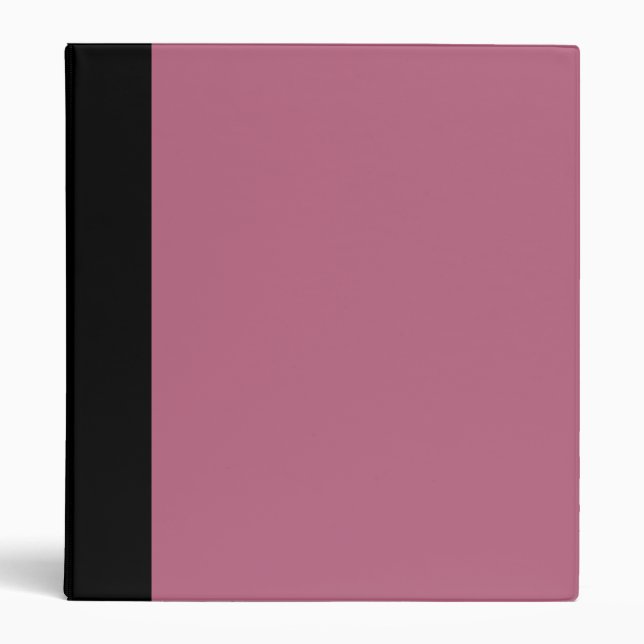 Black and Pink Mauve Binder (Front)
