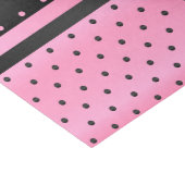 Black and Pink Polka Dots Tissue Paper (Corner)