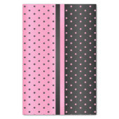 Black and Pink Polka Dots Tissue Paper (Vertical)