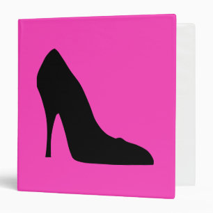 Black and Pink Pumps Binder