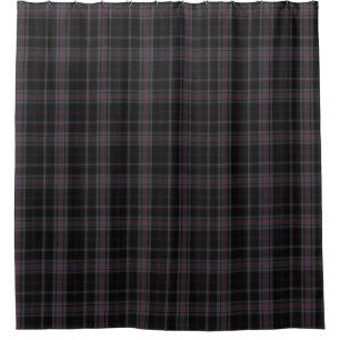 Black and Pink Tartan Plaid Scottish Kilt