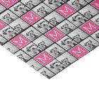 Black and Pink Trendy Photo Collage with Monogram