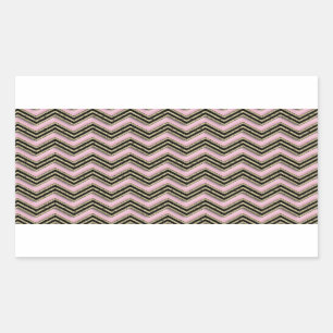 Black and Pink Zigzag Pattern Sticker